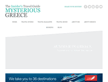Tablet Screenshot of mysteriousgreece.com